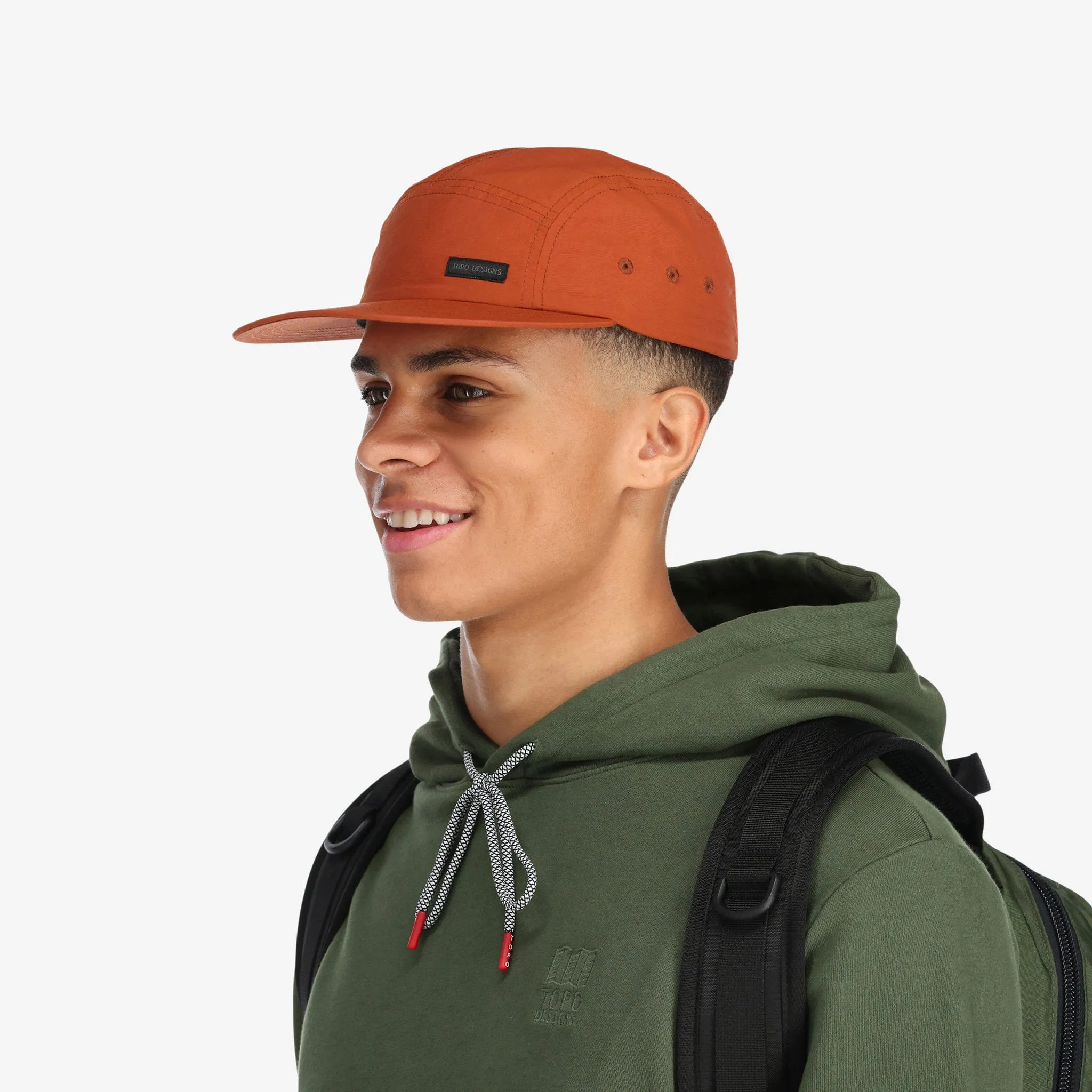 Nylon Camp Hat Brick