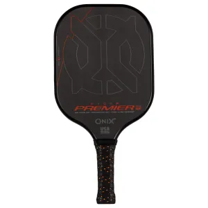 Onix Evoke Premier Pro Raw Carbon Fiber Pickleball Paddle - Black