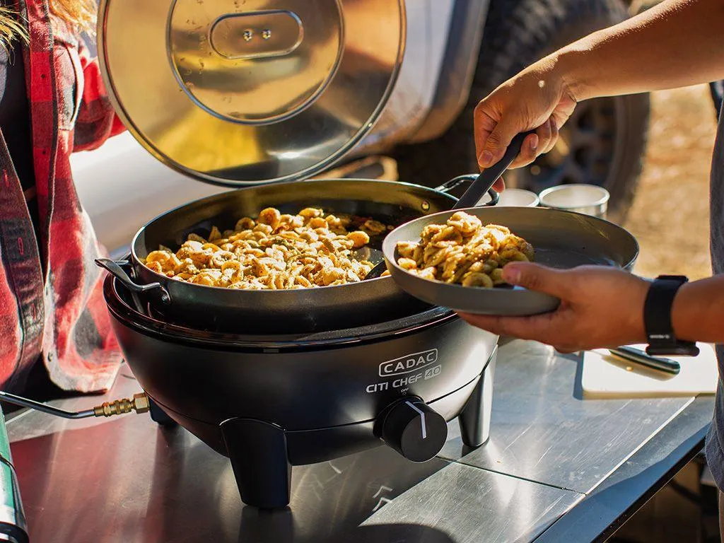 Paella Pan 40 w/ Lid - Camp Cooking Pan - Cadac