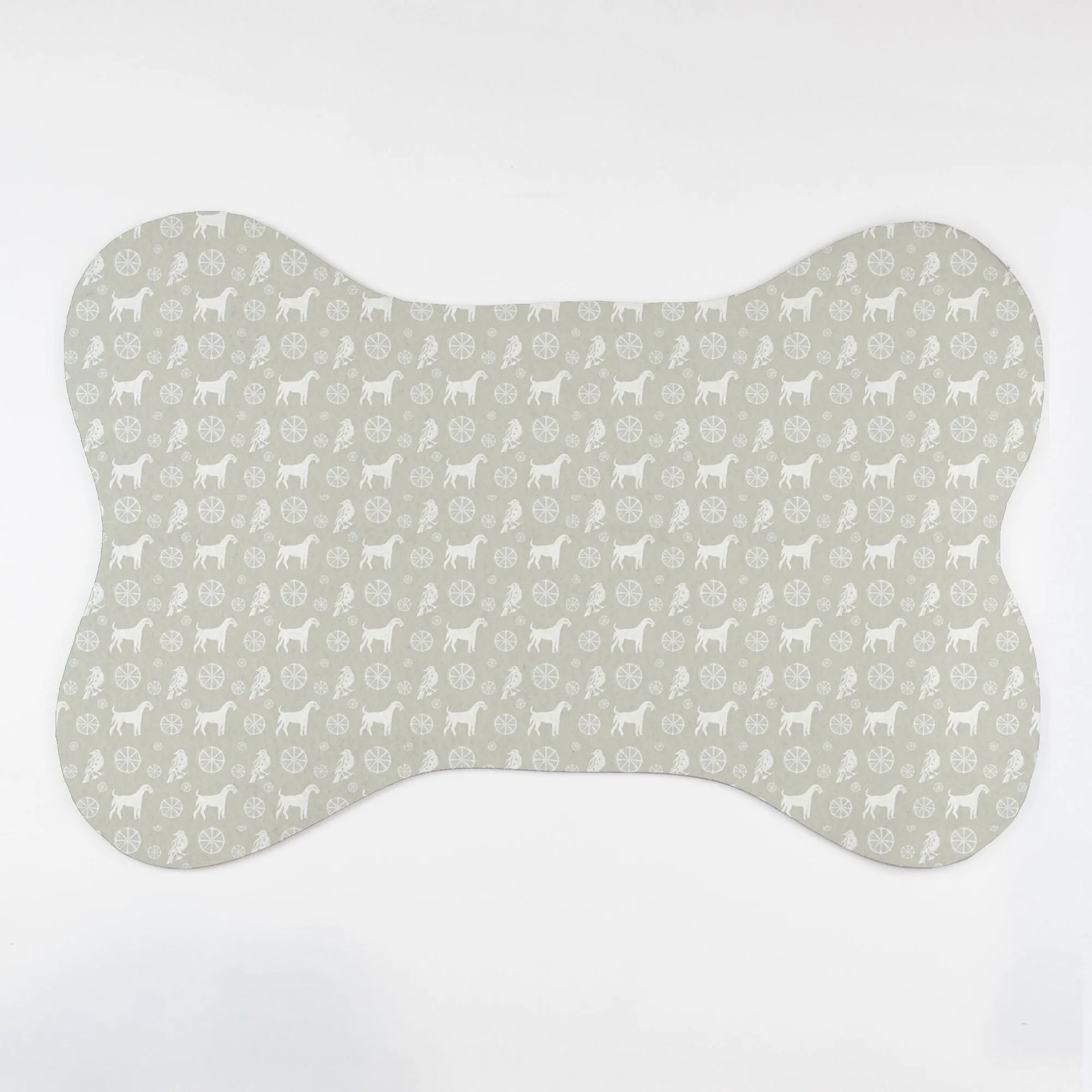 Pet Mat: Bird Dog, Greige