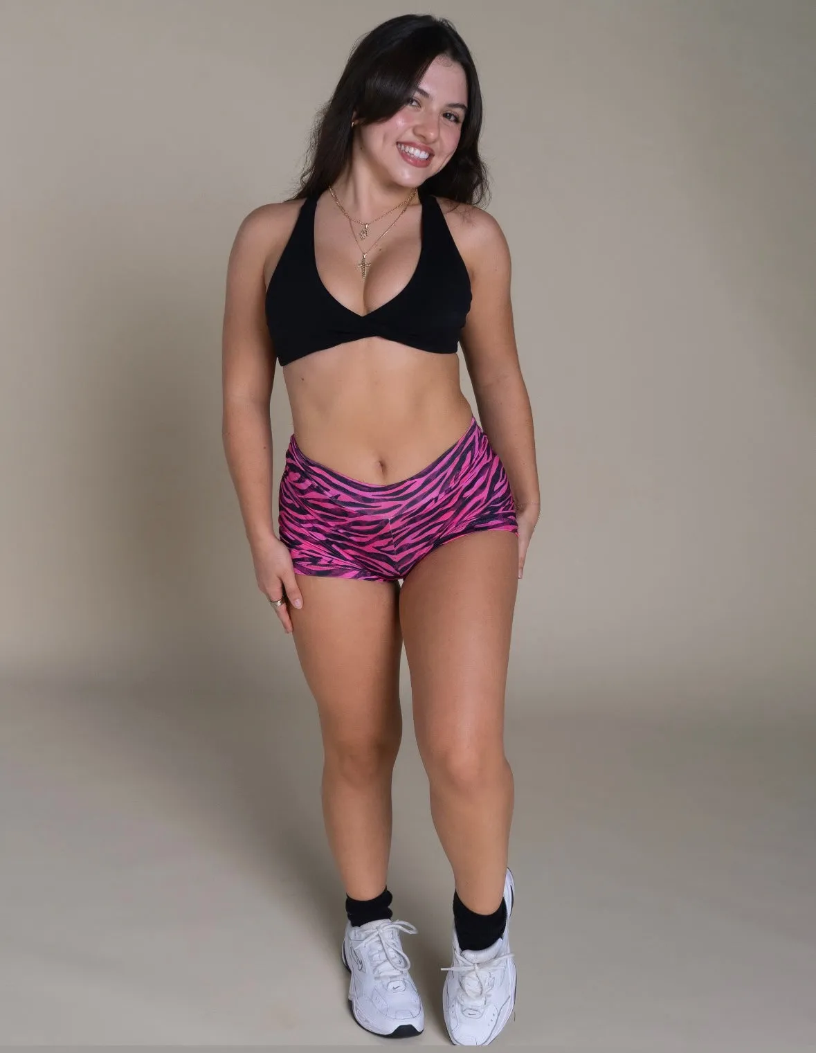 Pink Zebra - Booty Shorts (Full Coverage)