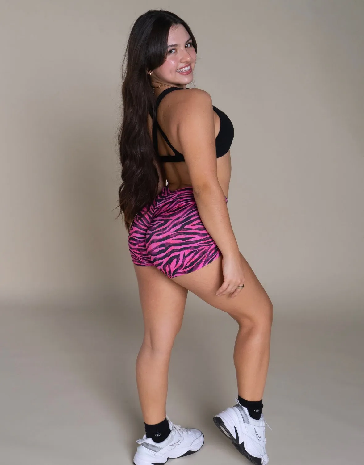 Pink Zebra - Booty Shorts (Full Coverage)