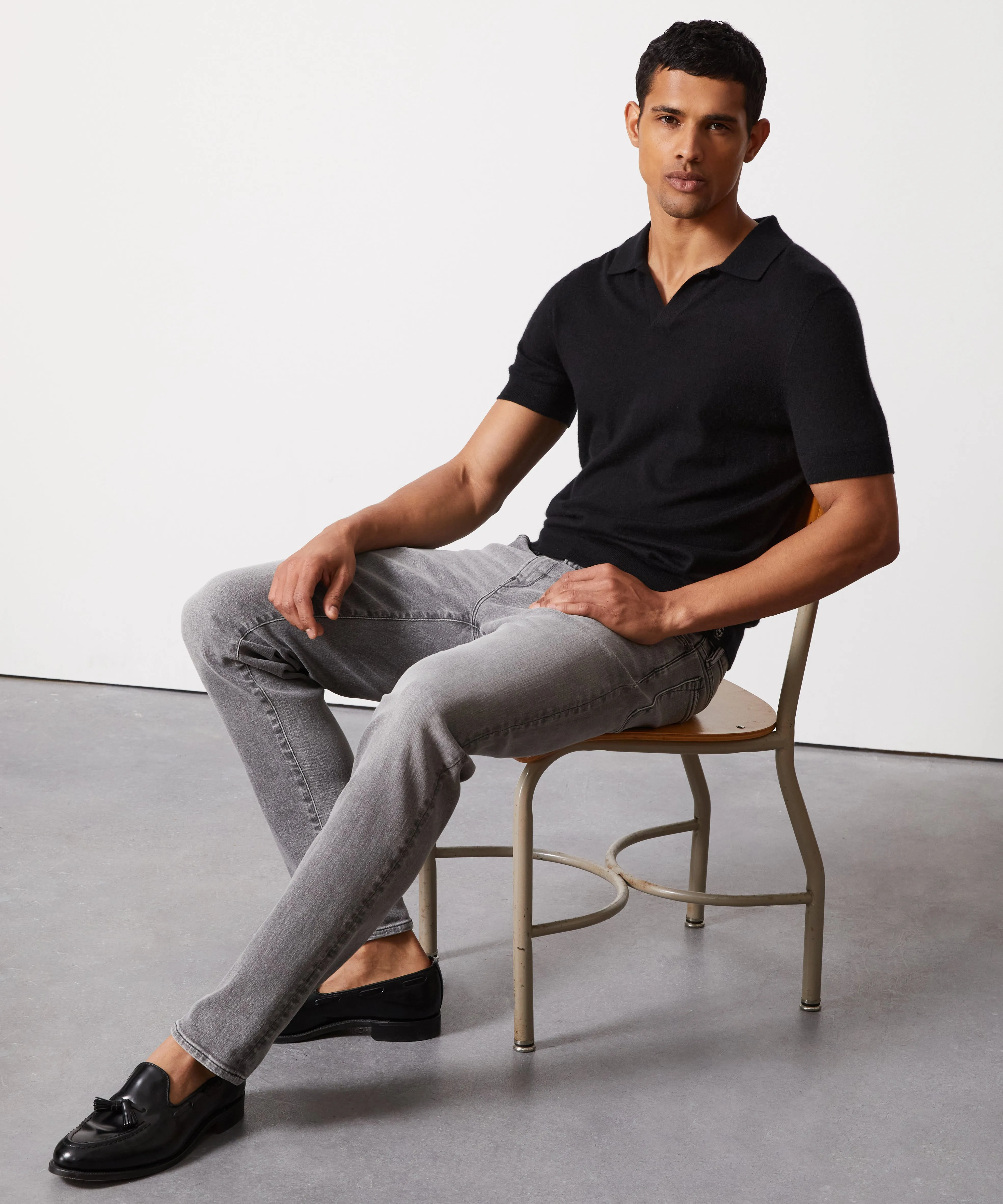 Premium Cashmere Montauk Sweater Polo