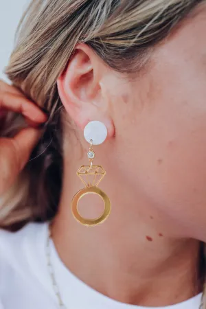 Put a Ring on It Drop Earrings by Taylor Shaye