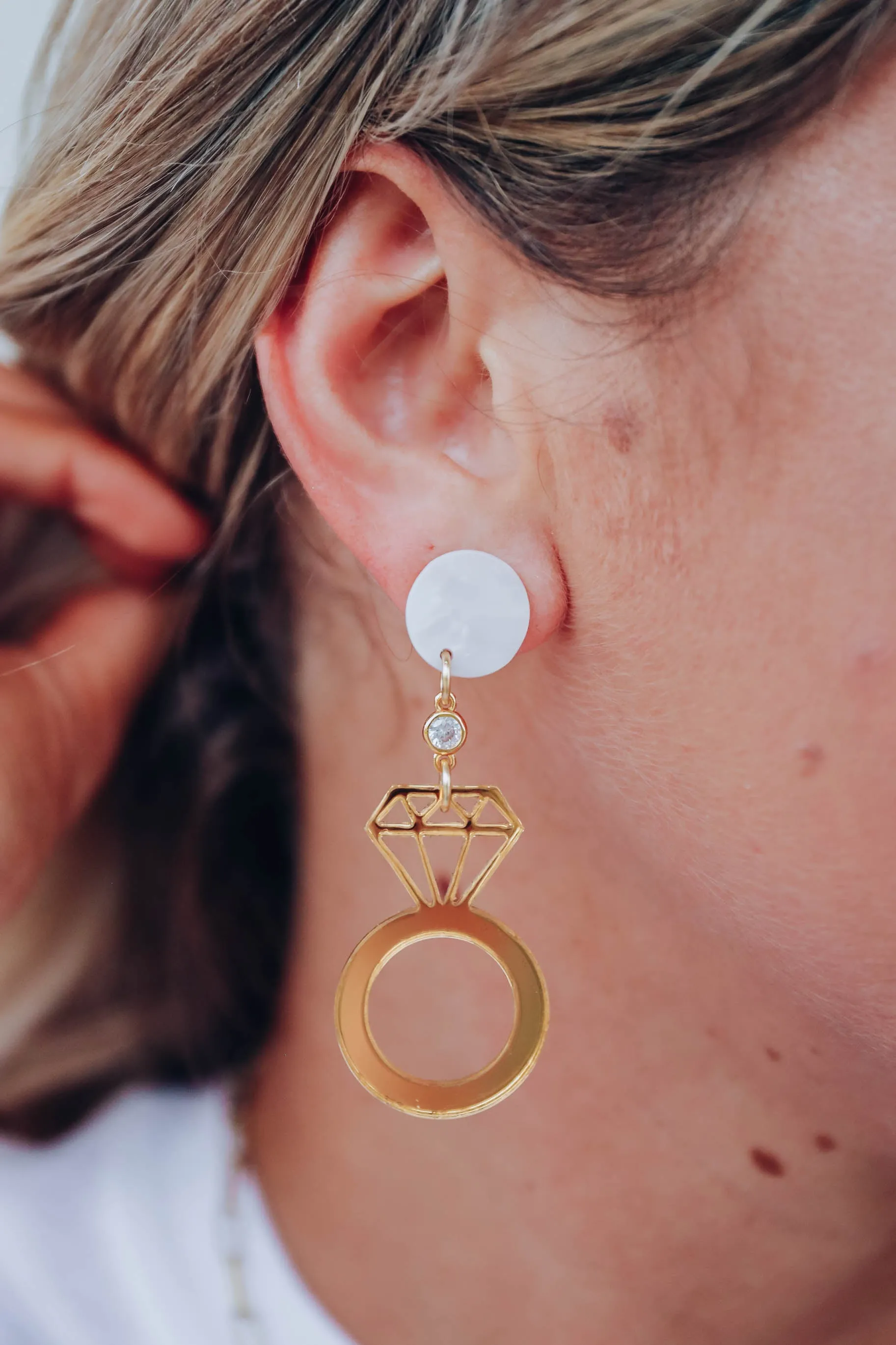 Put a Ring on It Drop Earrings by Taylor Shaye