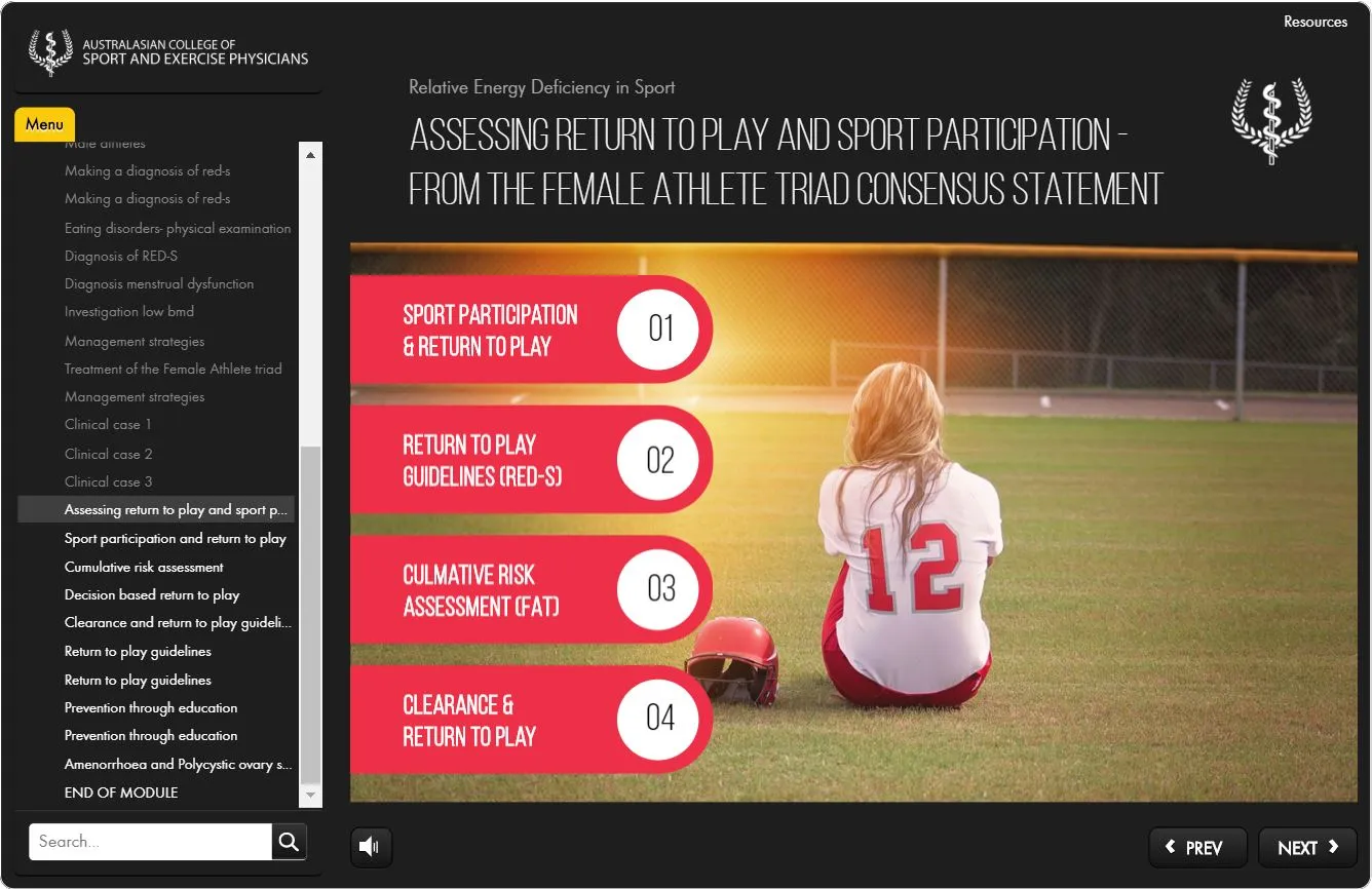 RED-S (Relative Energy Deficiency in Sport)