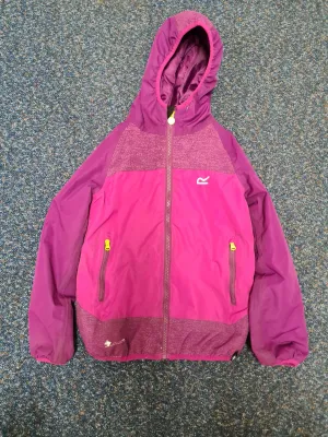 Regatta girls coat, age 7-8, purple, FREE POSTAGE 🟢