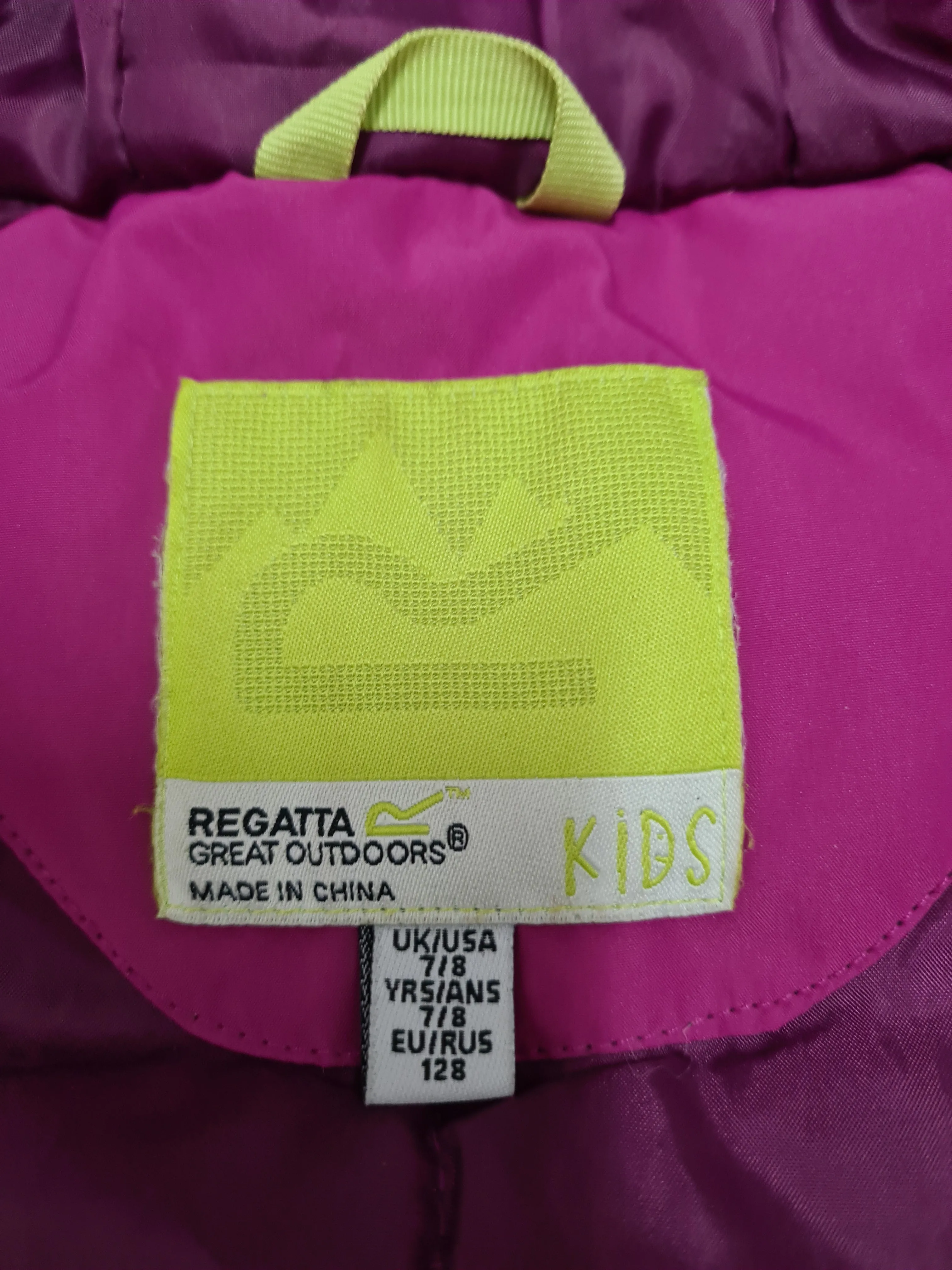 Regatta girls coat, age 7-8, purple, FREE POSTAGE 🟢
