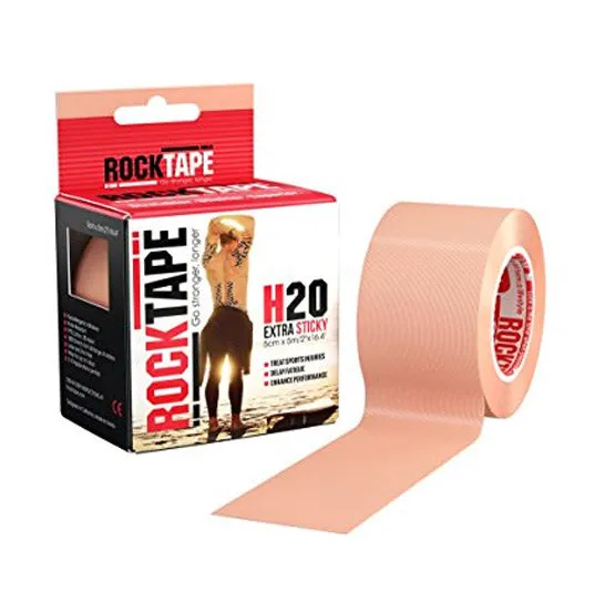 RockTape Extra Sticky H2O 2-inch Water Resistant Kinesiology Muscle KT Tape