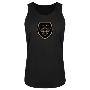 Rugby Hive Black Singlet