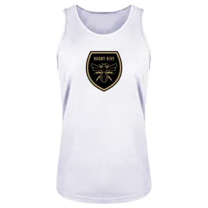 Rugby Hive White Singlet