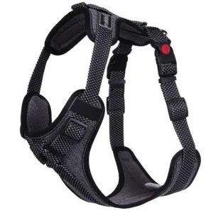 Rukka Pets Star Adjustable Durable Comfy Adventure Dog Harness Black