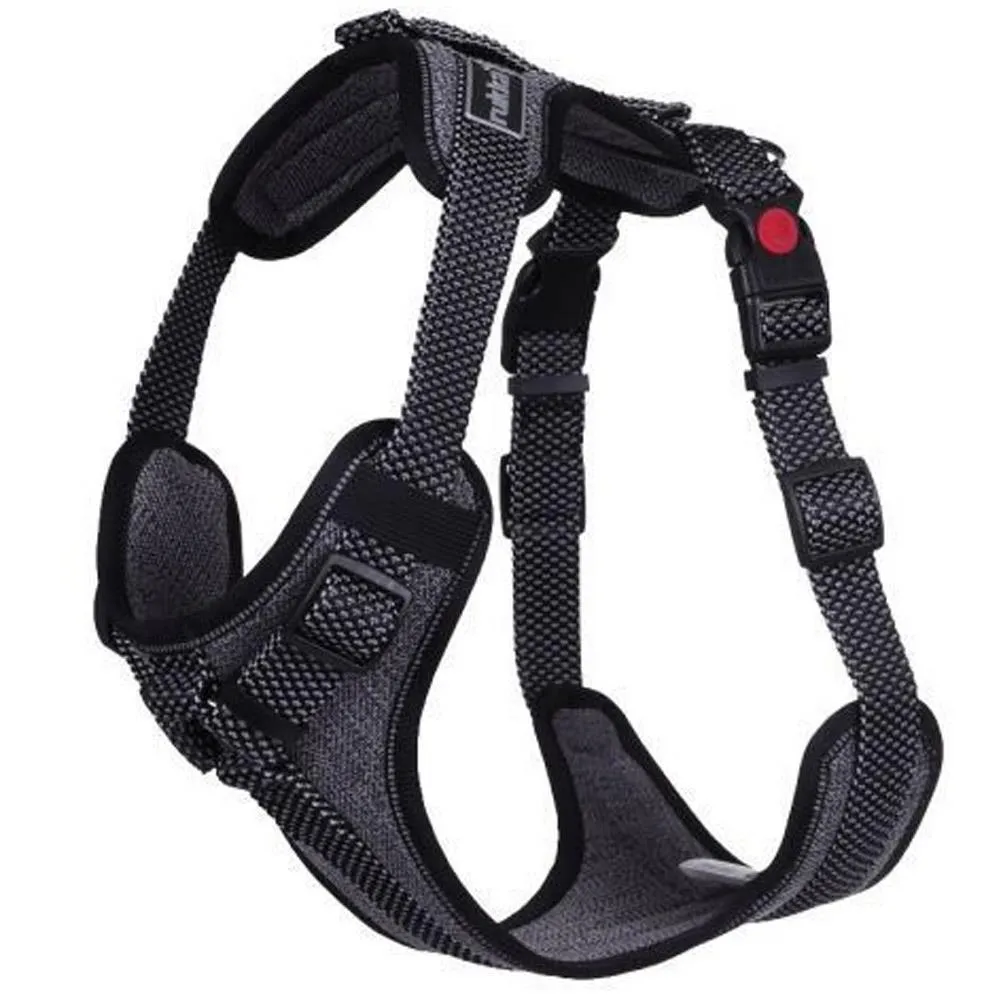 Rukka Pets Star Adjustable Durable Comfy Adventure Dog Harness Black