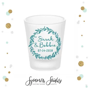 Rustic Wedding - Frosted Shot Glass #18F
