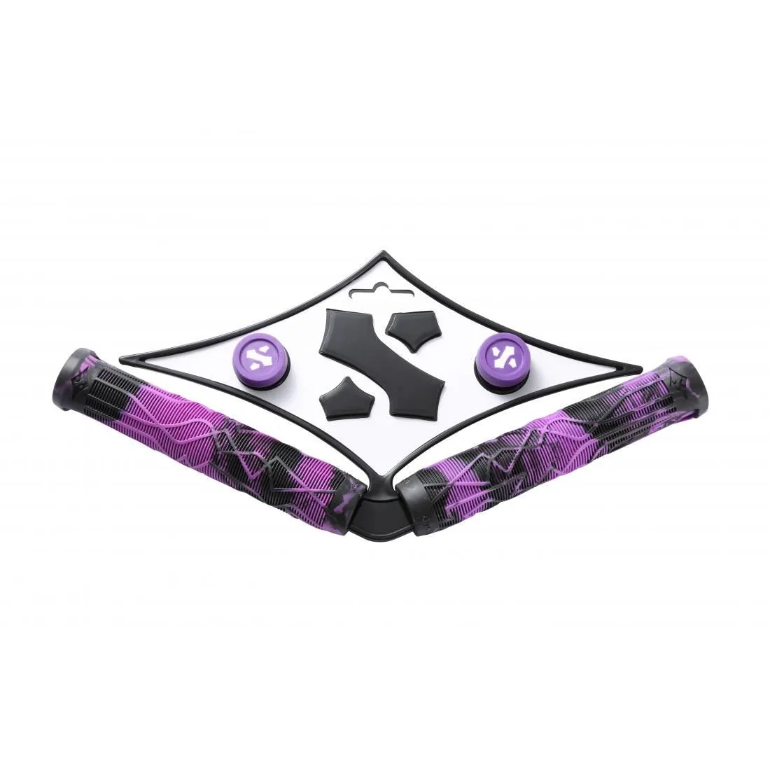 Sacrifice SPY Scooter Bar Grips - Black/Purple