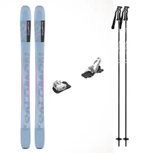 Salomon QST Lux 92 Skis 2025 with Tyrolia Attack 11 Bindings Womens Ski Package