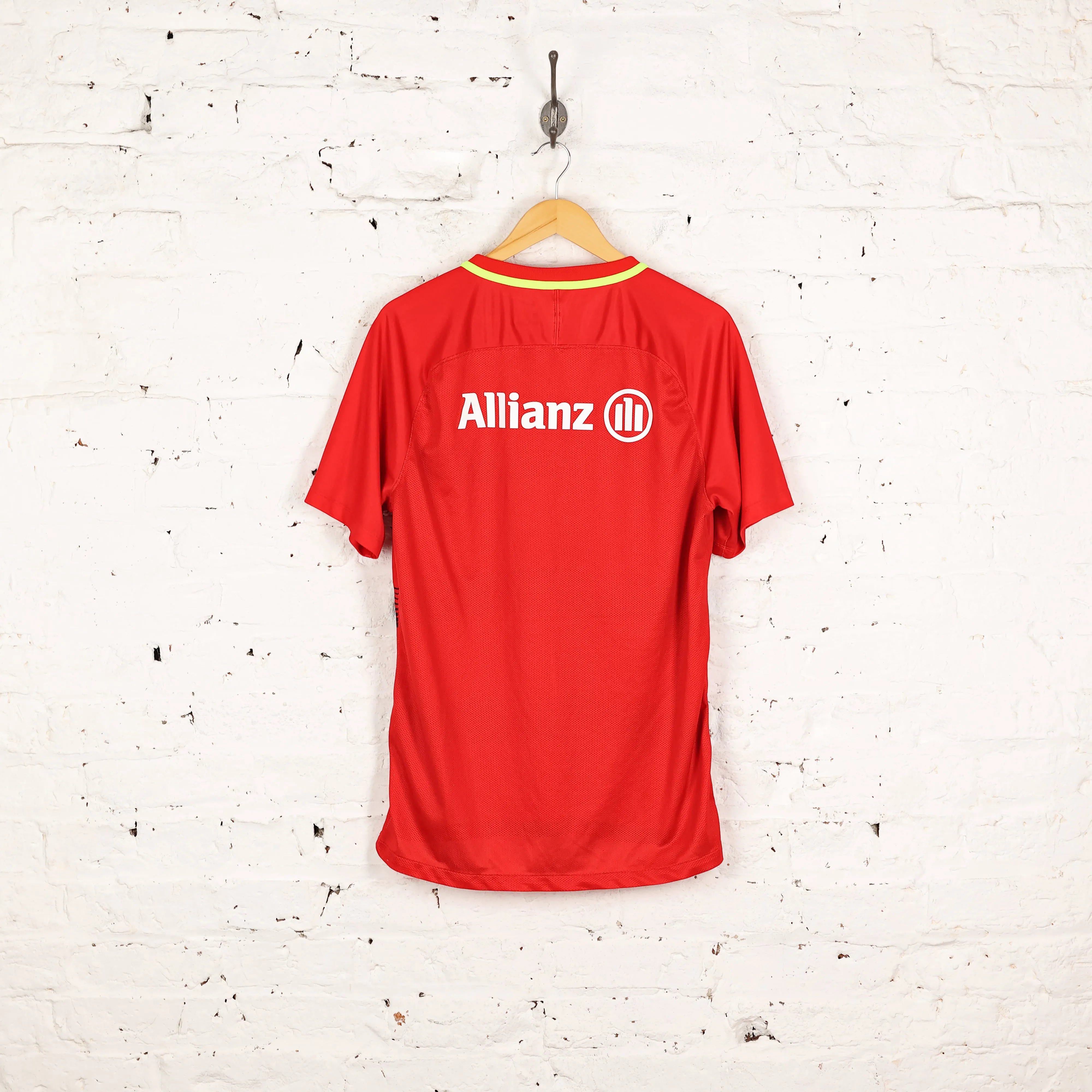 Saracens Nike Rugby Training Top Shirt - Red - L