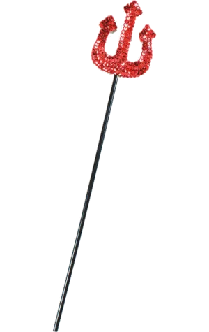 Sequinned Devil Trident Accessory