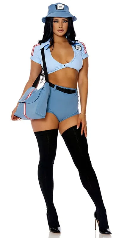 Sexy You've Got Mail Postal Delivery Halloween Costume