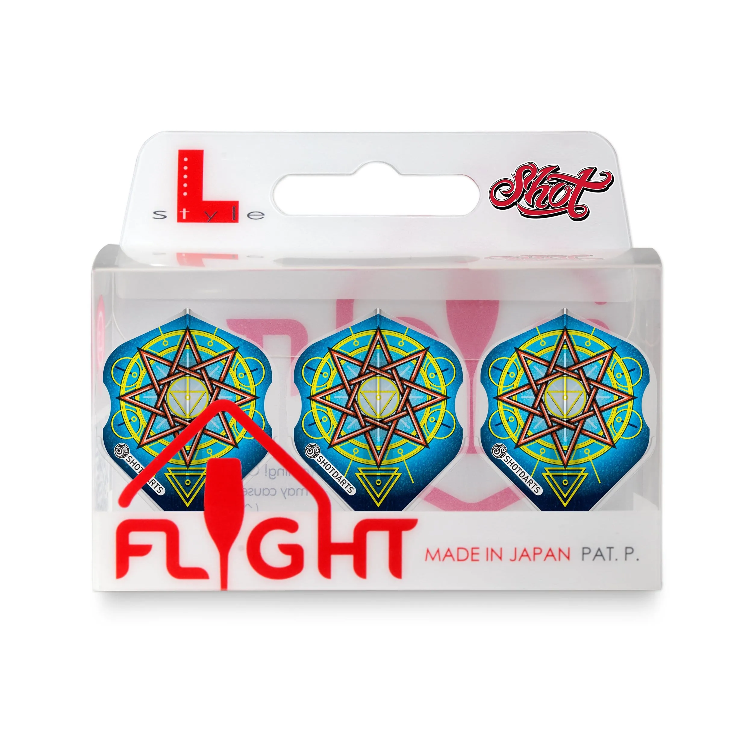 Shot L-Style EZ L1 Standard Celt Druid Dart Flight Set