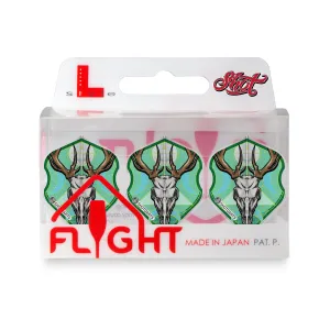 Shot L-Style EZ L1 Standard Celt Stag Dart Flight Set