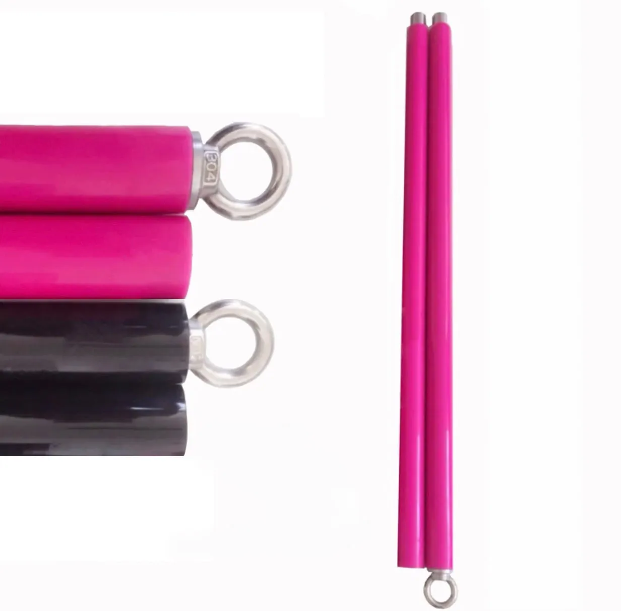 Silicone Flying Pole - Black, Pink, Purple - 3m