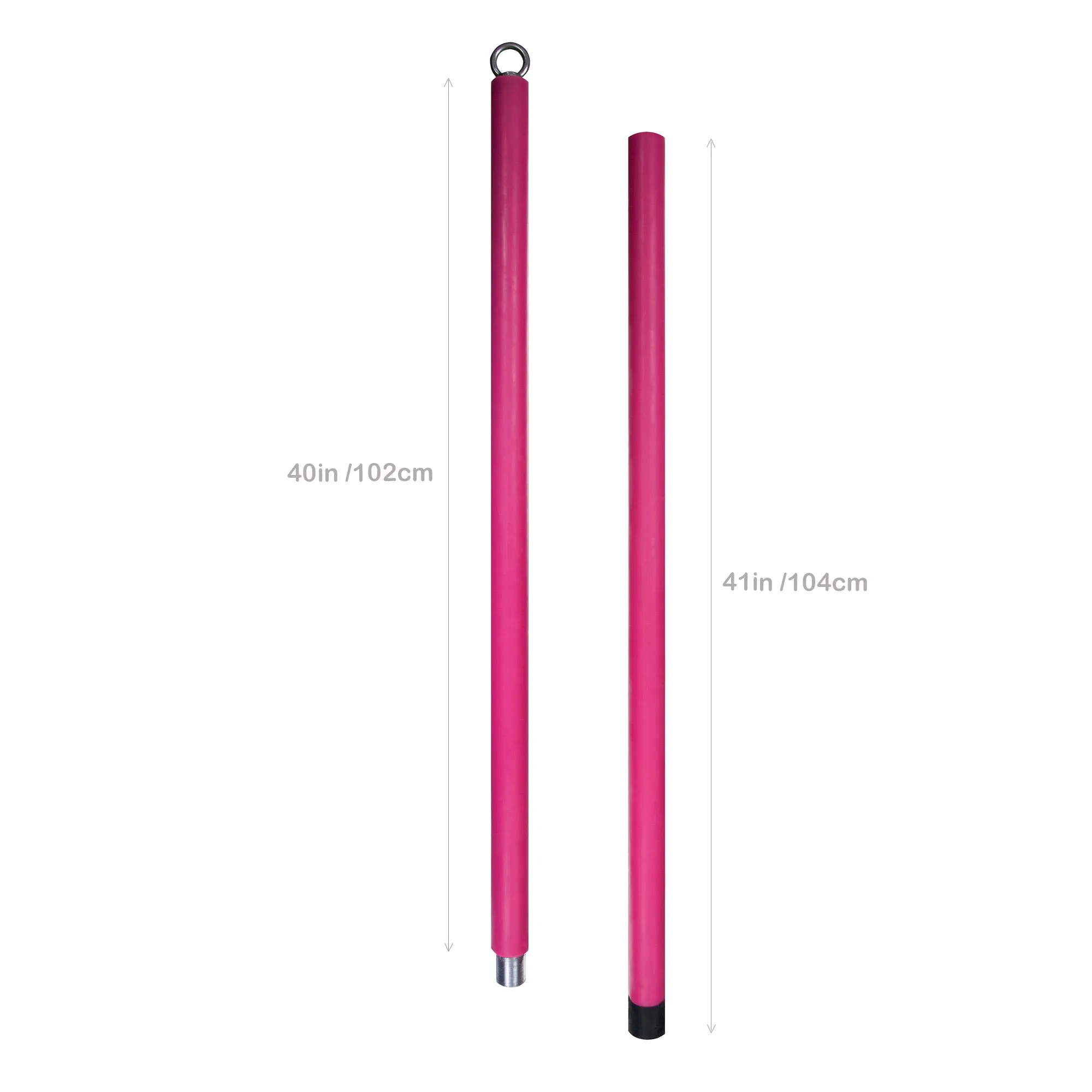 Silicone Flying Pole - Black, Pink, Purple - 3m