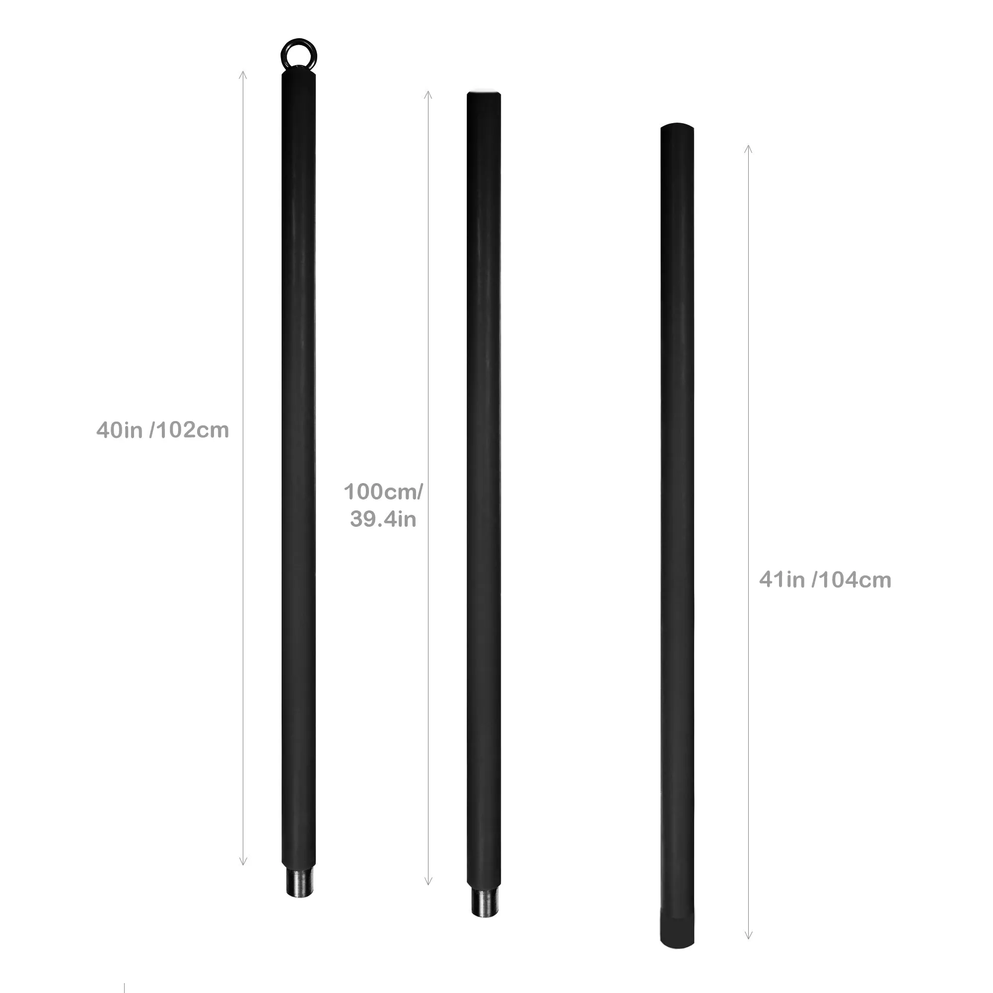 Silicone Flying Pole - Black, Pink, Purple - 3m