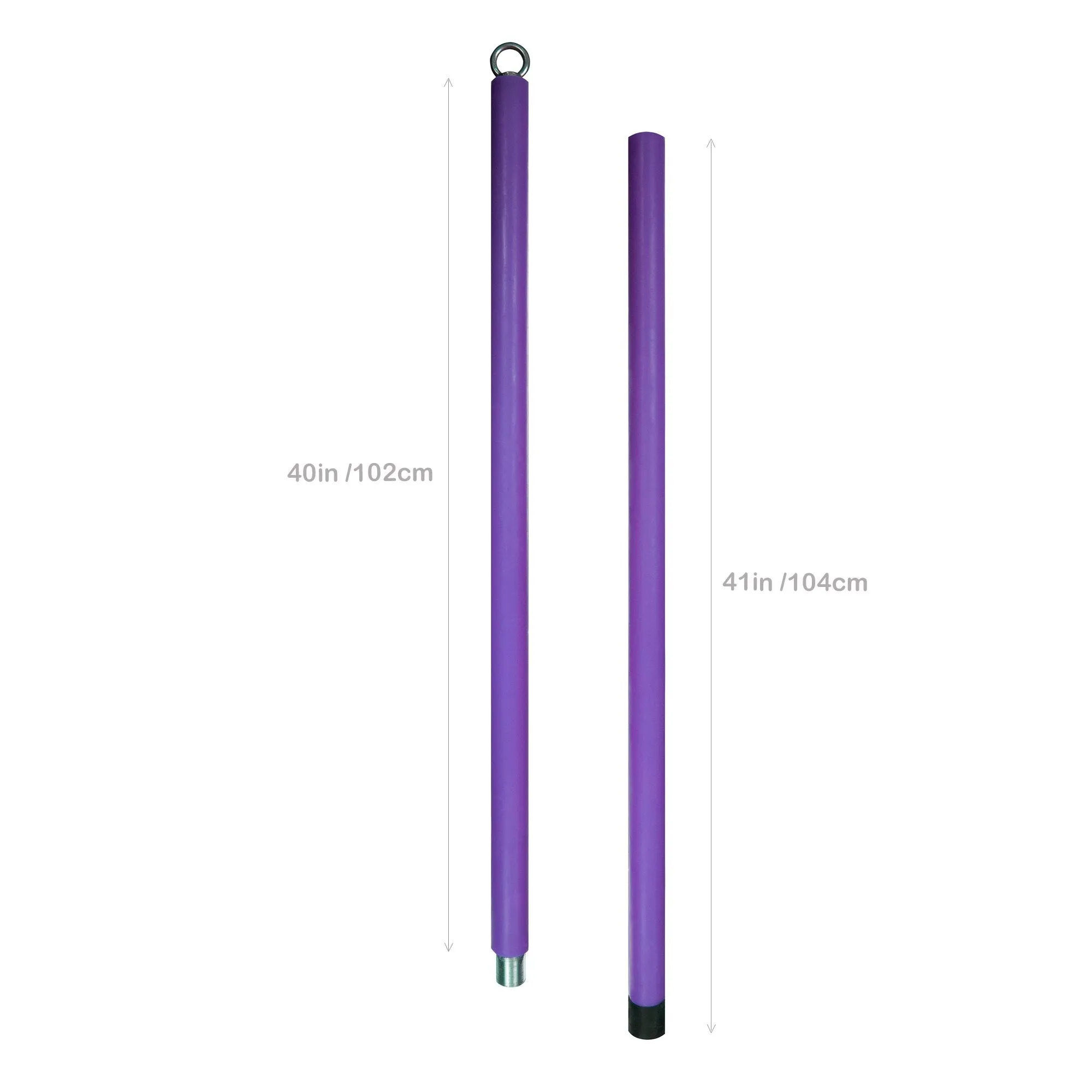 Silicone Flying Pole - Black, Pink, Purple - 3m