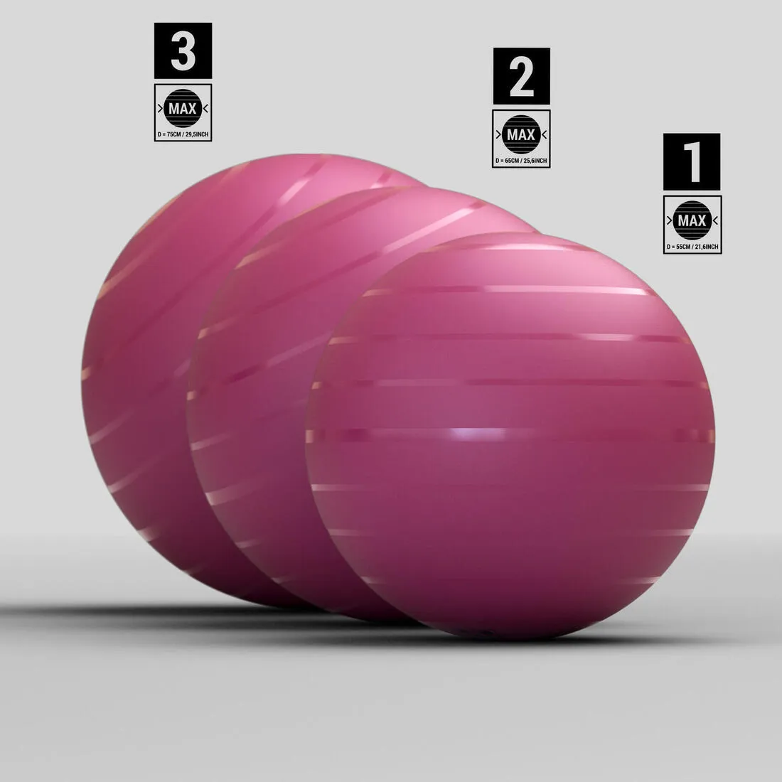 Size 2 / 65 cm Durable Swiss Ball