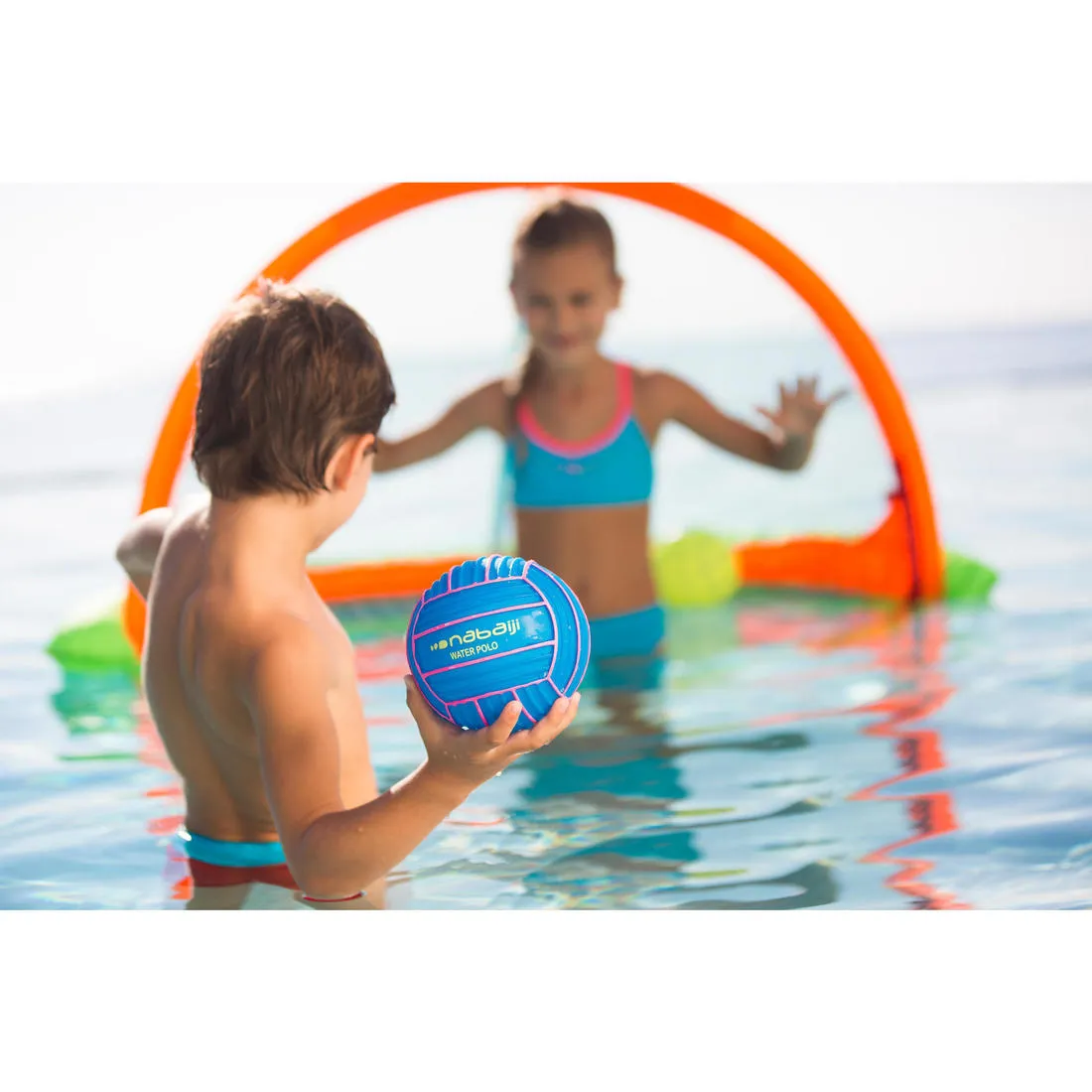 Small grip pool ball plain blue