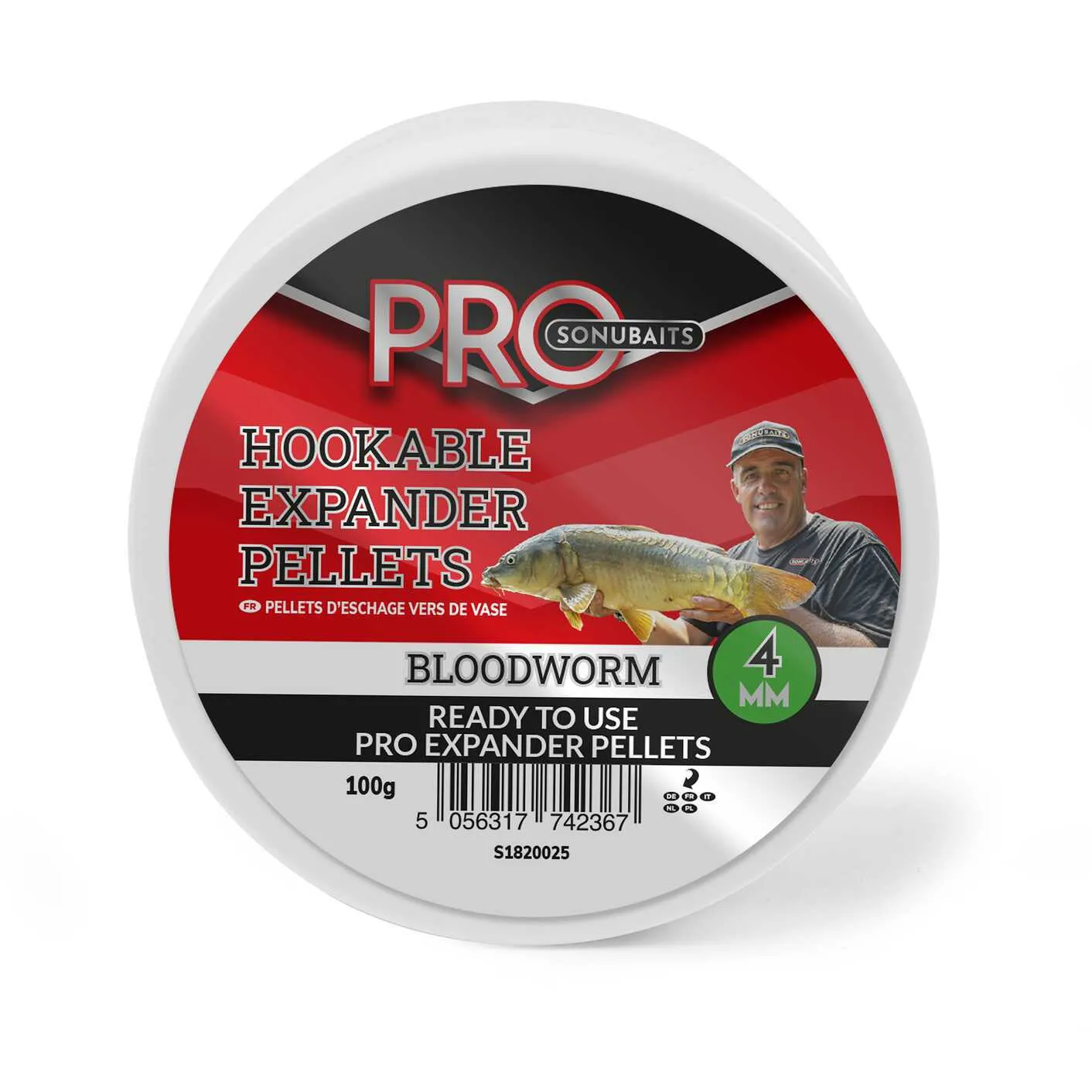 SONU Hookable Expander Pellets - Bloodworm 4Mm (100G)