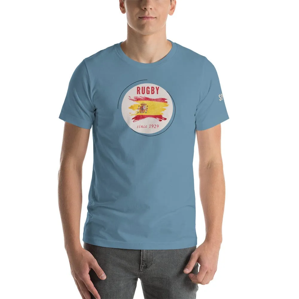 Spain Rugby Since 1929 Blue Cotton T-Shirt