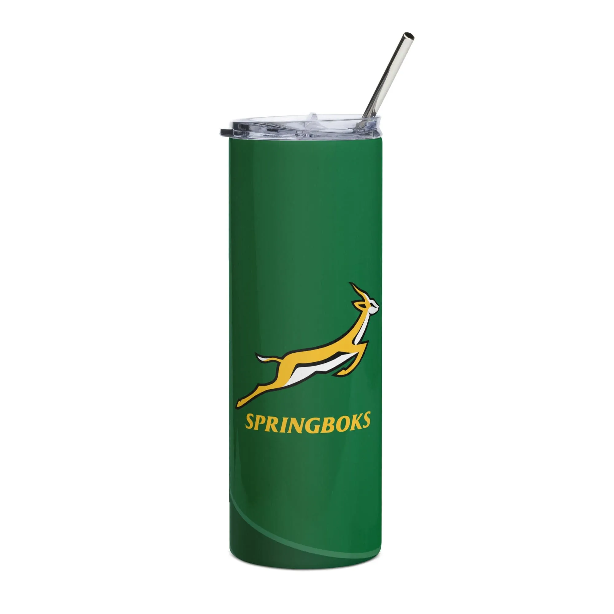 Springboks Green Stainless Steel Tumbler