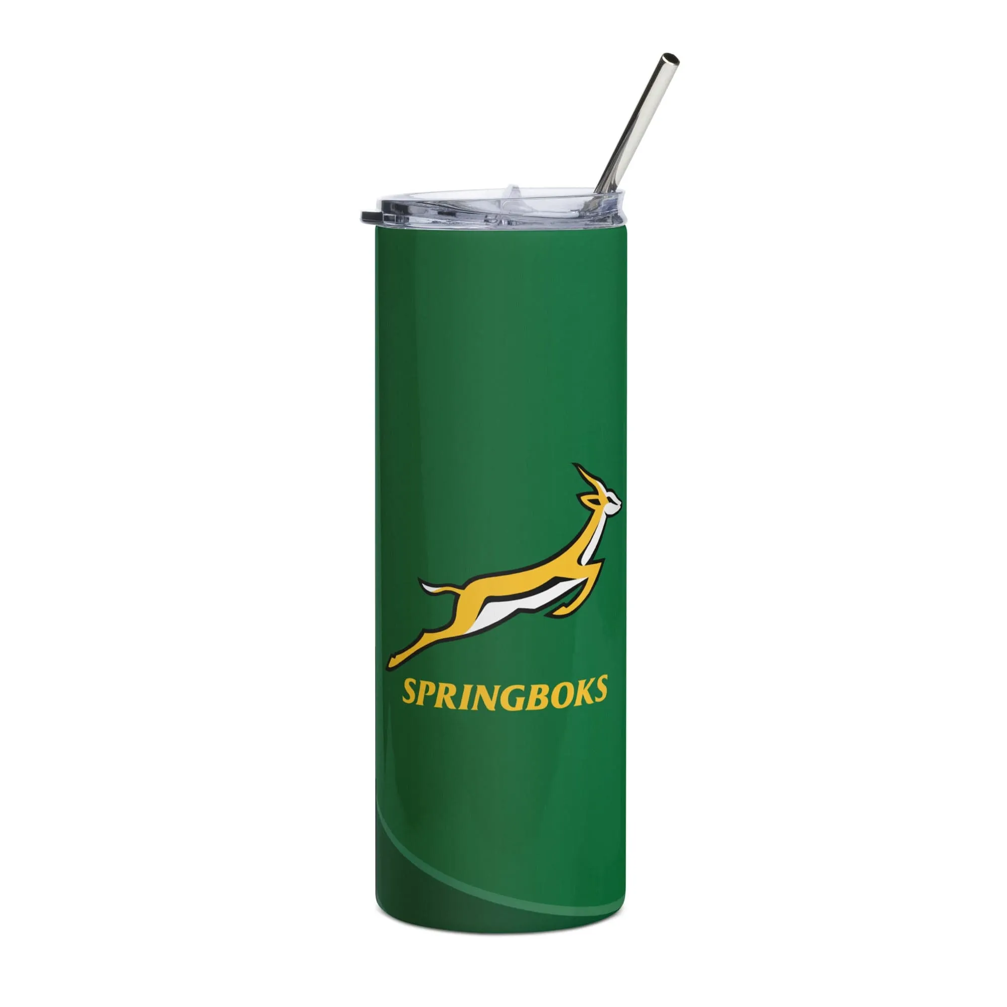 Springboks Green Stainless Steel Tumbler