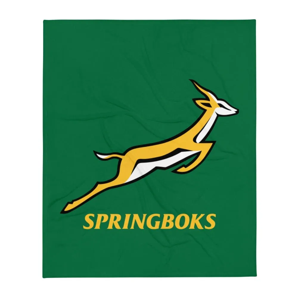 Springboks Rugby Throw Blanket