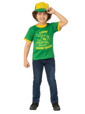 Stranger Things Dustin Camp Know Where Children's Costume