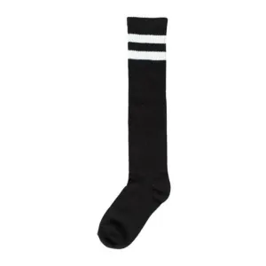 Striped Knee Socks - Black