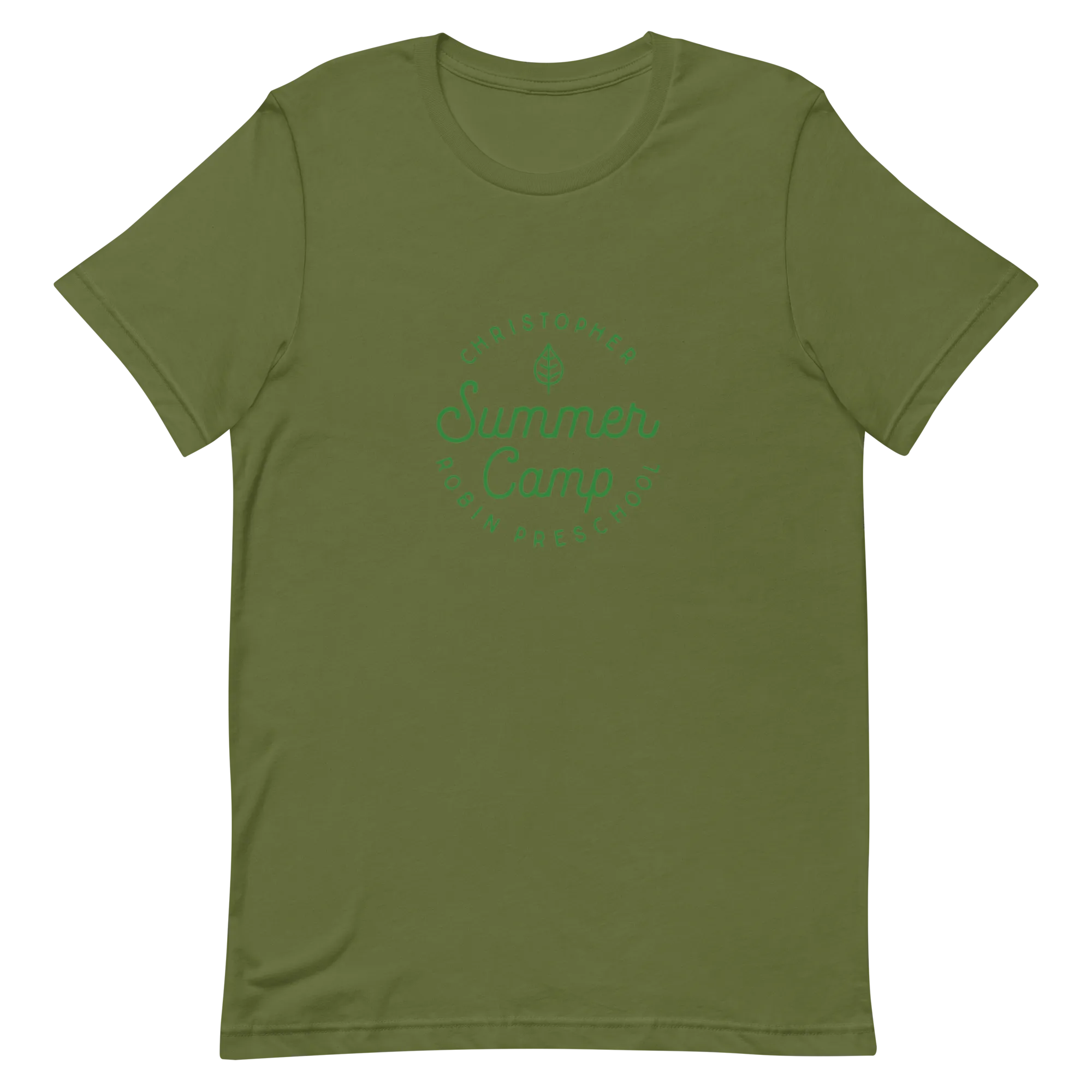 Summer Camp Short-Sleeve Unisex T-shirt, Green Logo