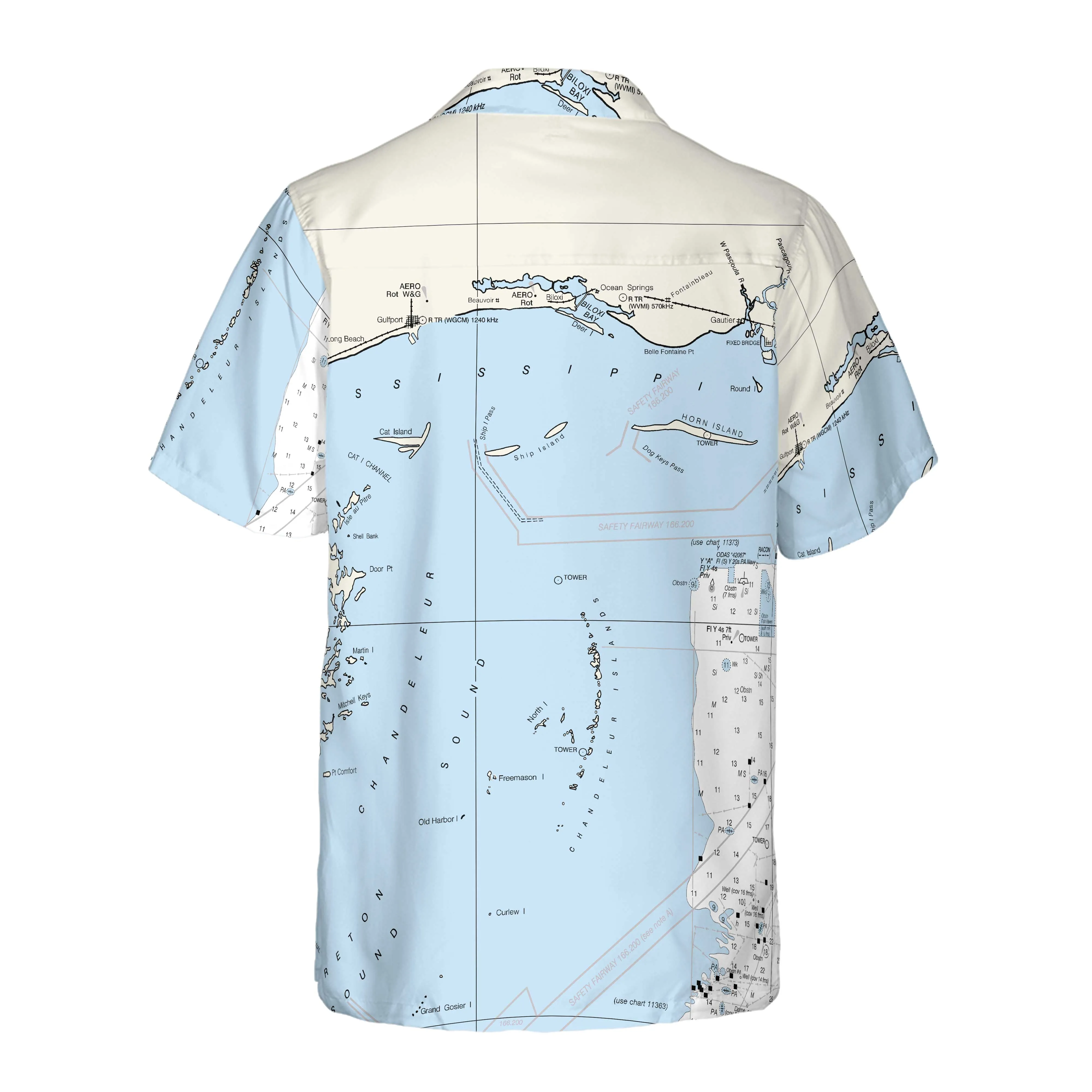 The Biloxi to Chandeleur Coconut Button Camp Shirt