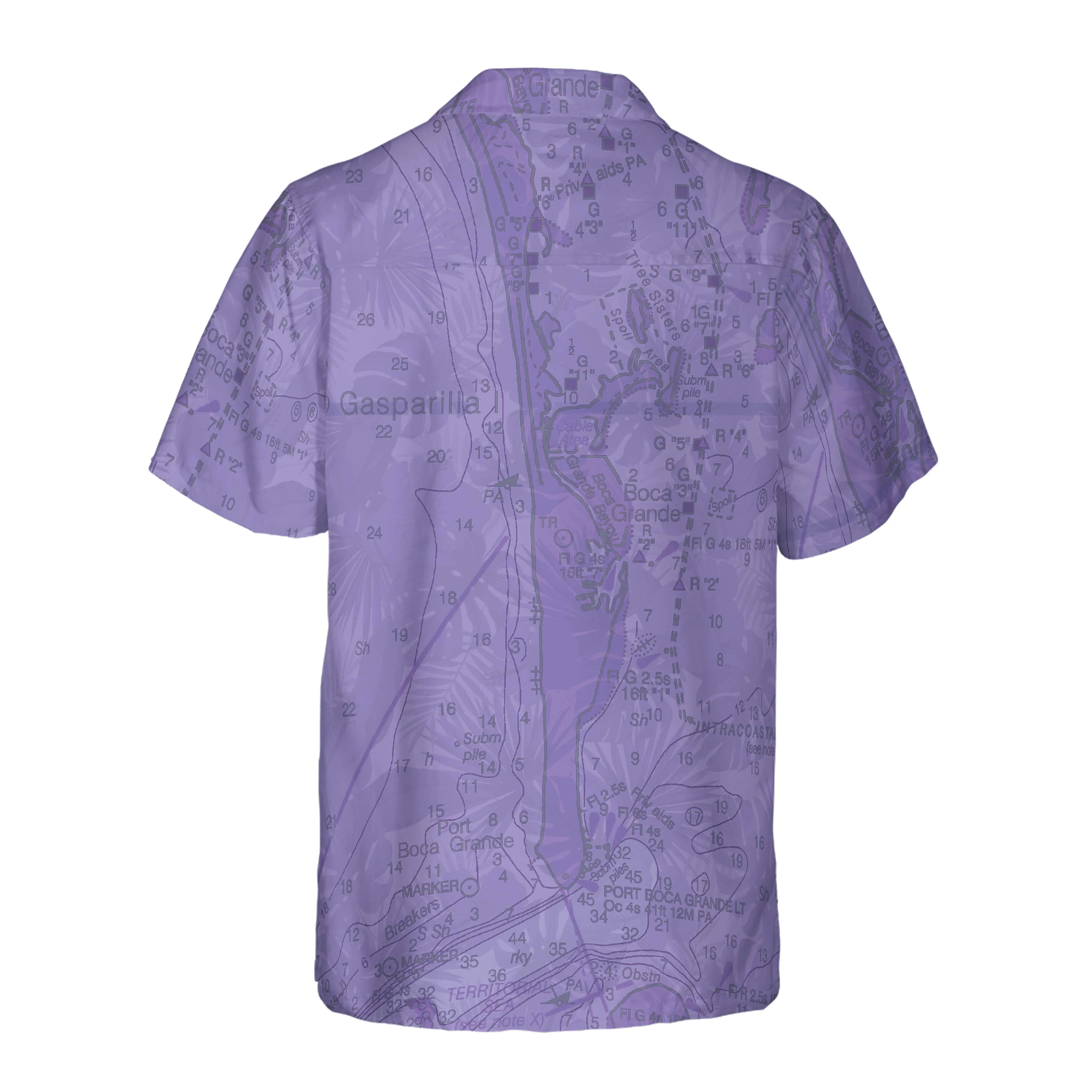 The Boca Grande Lavender Coconut Button Camp Shirt