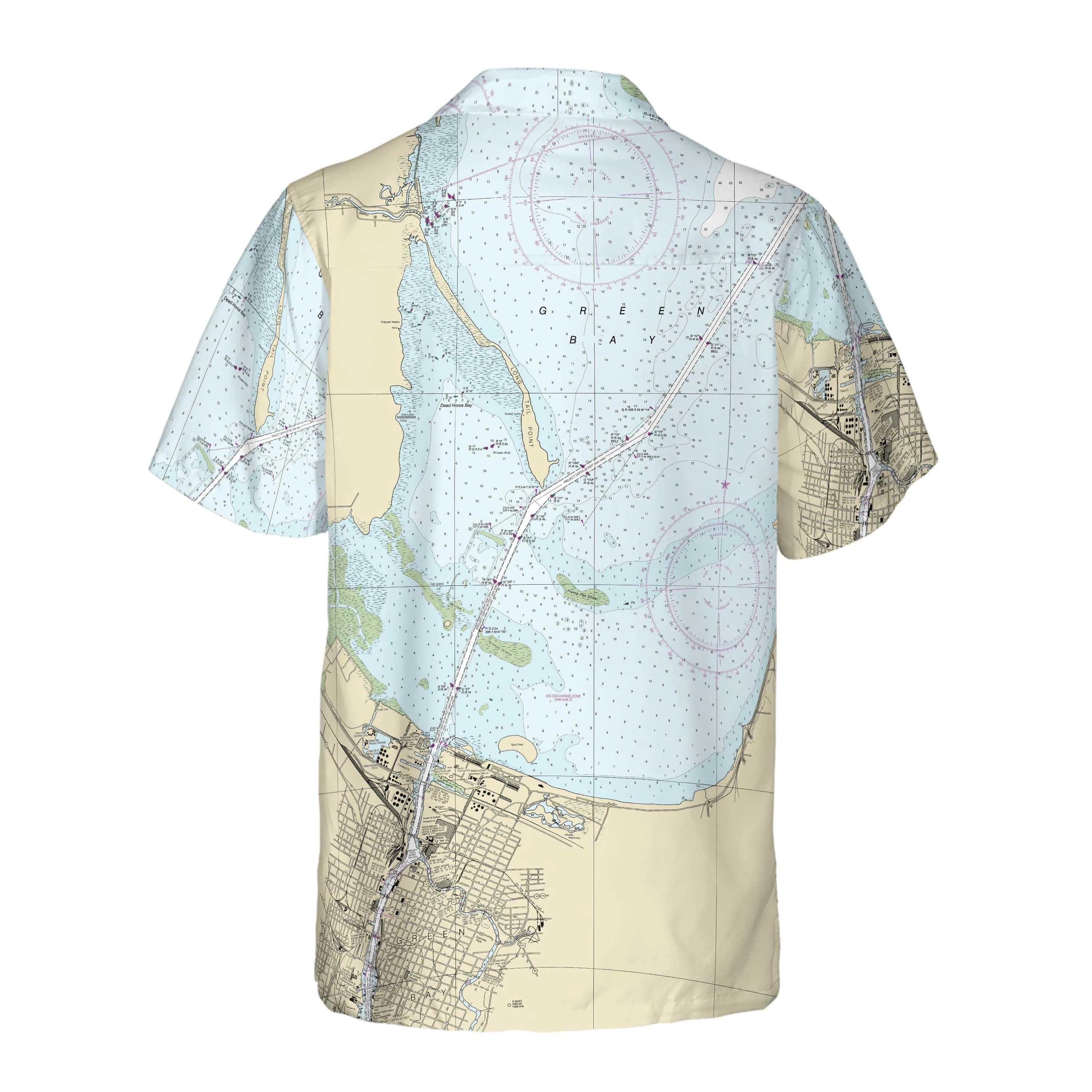 The Green Bay Coconut Button Camp Shirt