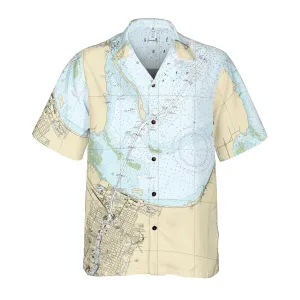 The Green Bay Coconut Button Camp Shirt