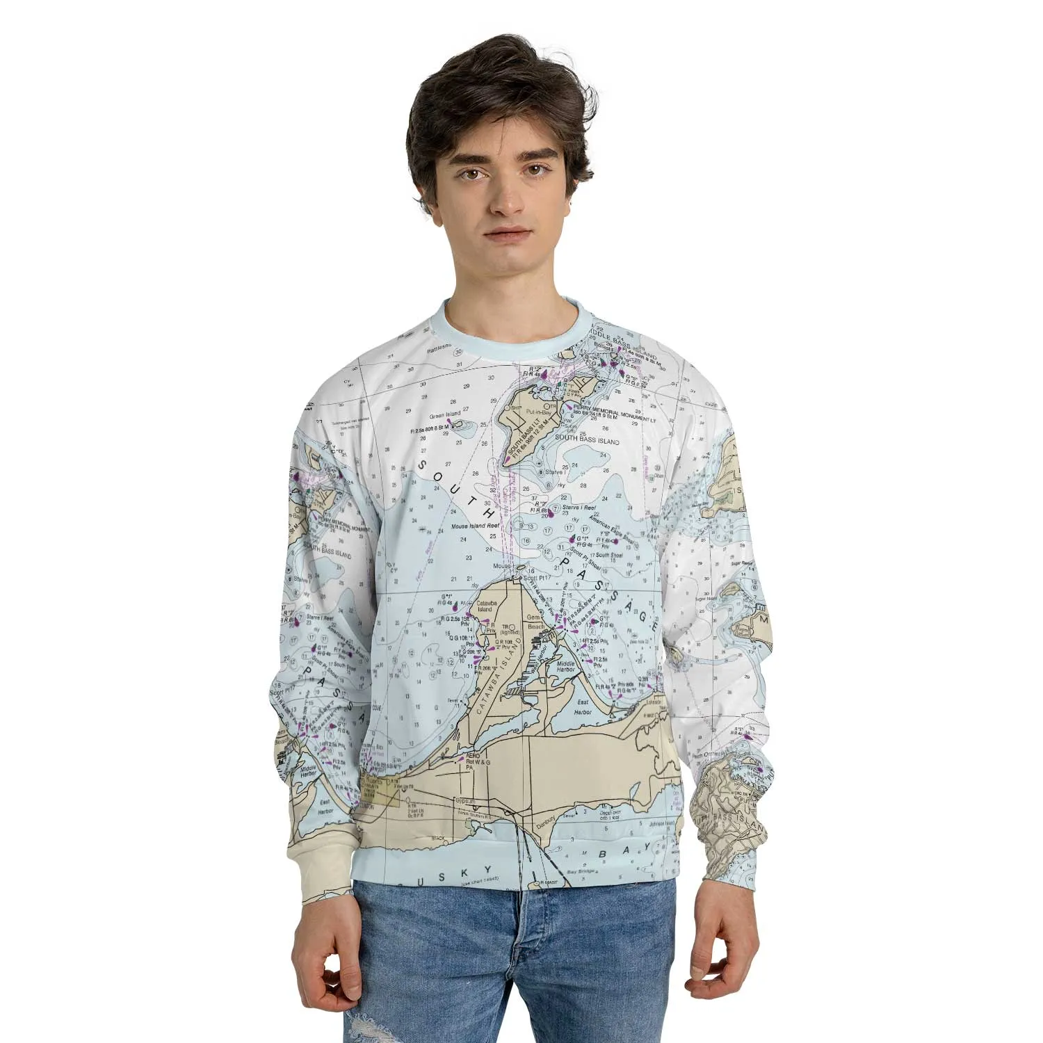 The Lake Erie Islands Midweight Crewneck Sweatshirt