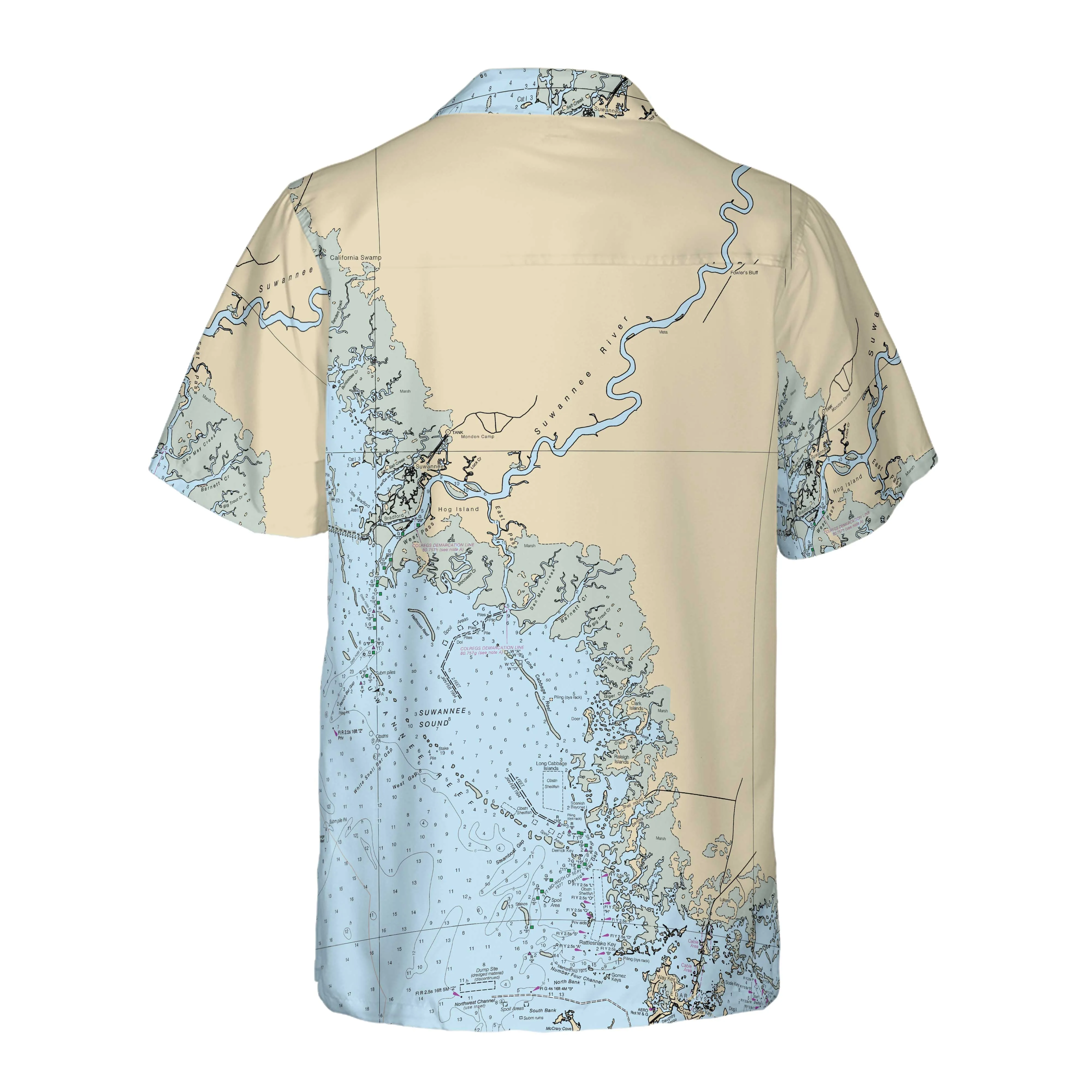 The Suwannee River Coconut Button Camp Shirt