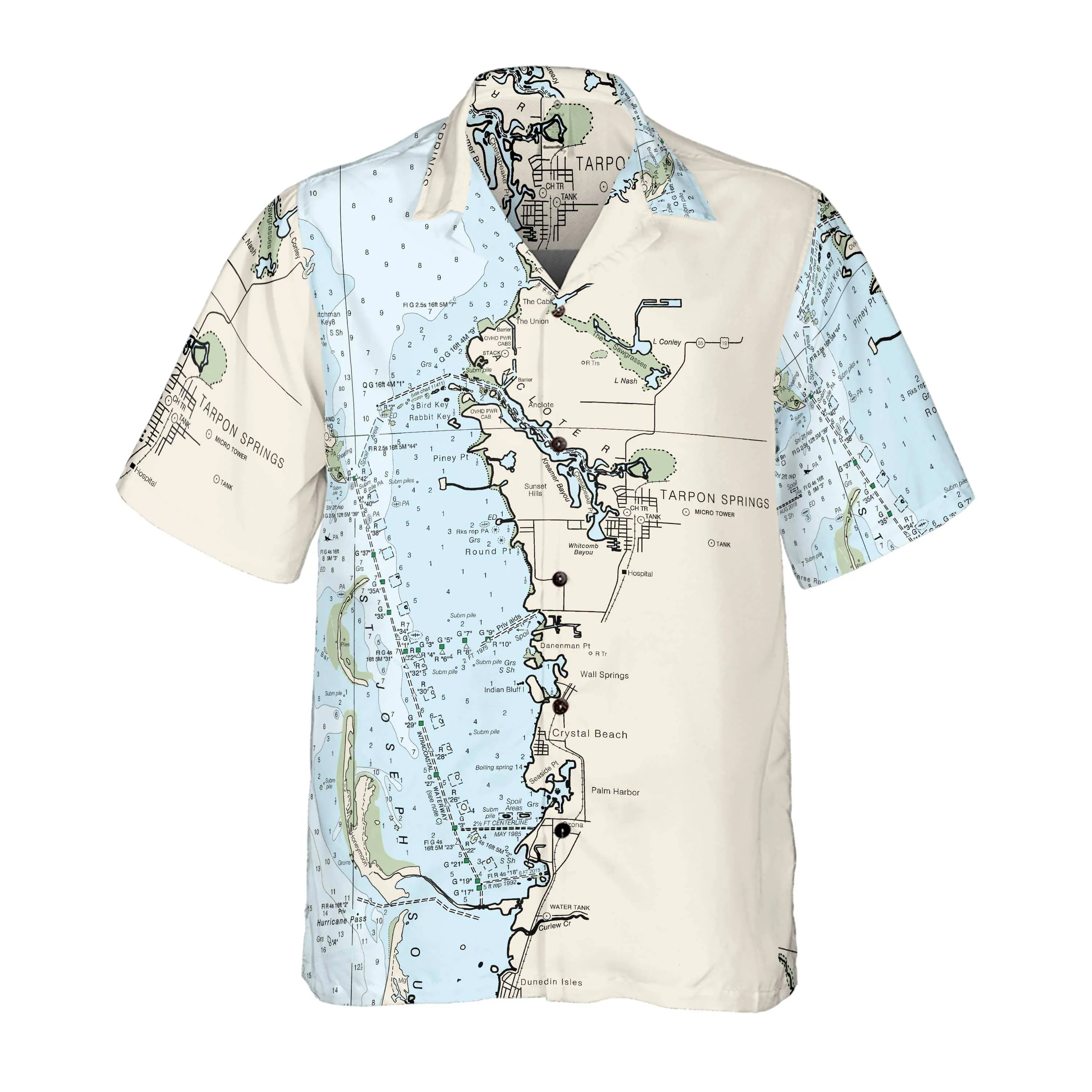 The Tarpon Springs Coconut Button Camp Shirt