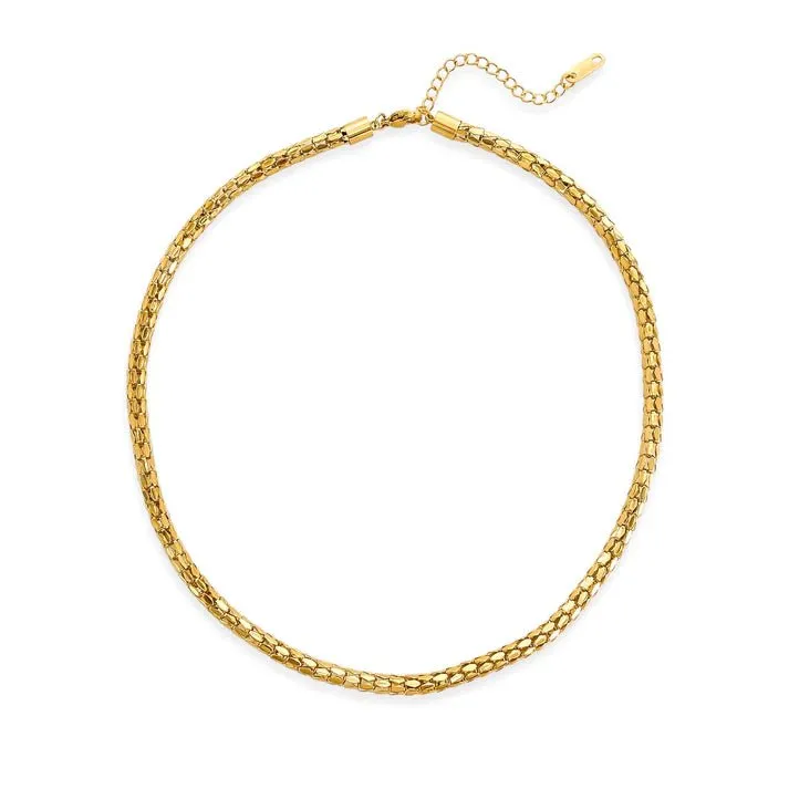 Thick Water Resistant Necklace 806NK143GD