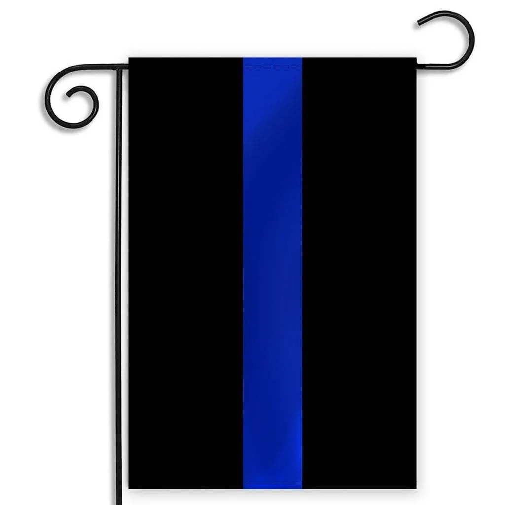 Thin Blue Line Garden Flag 12.5 X 18 Inches