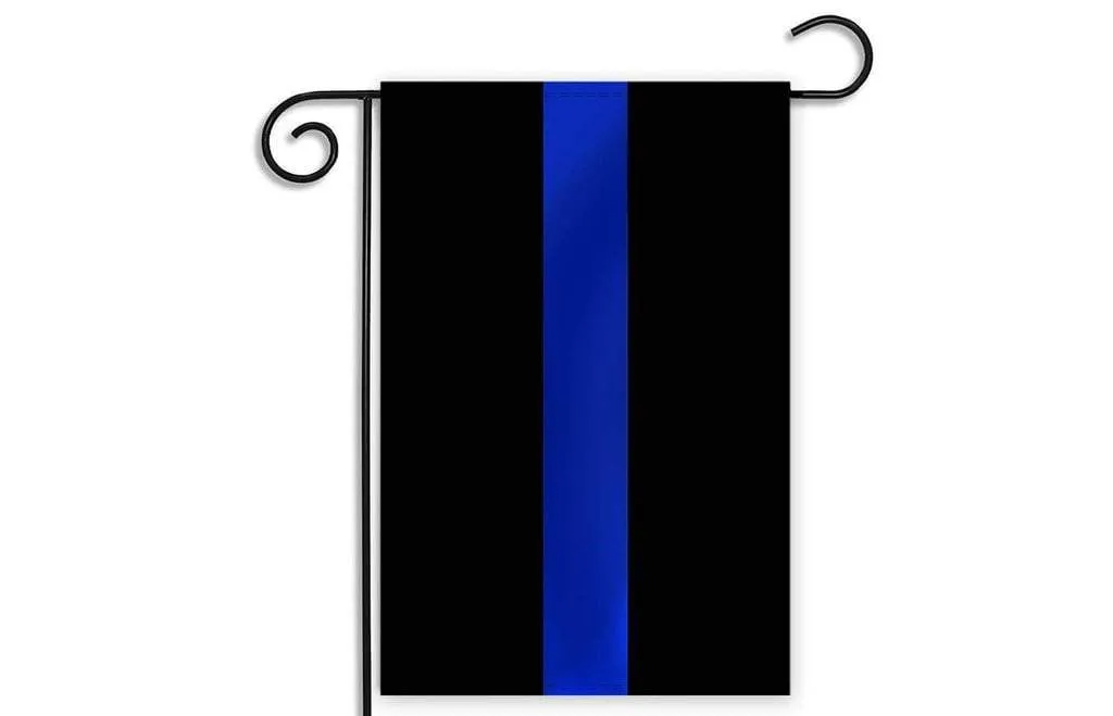 Thin Blue Line Garden Flag 12.5 X 18 Inches