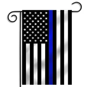 Thin Blue Line Garden Flag 12.5 X 18 Inches